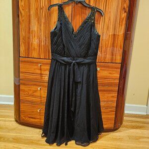 Anne Klein Women's Belted Fit and Flare Midi Sleeveless Dress, size 8